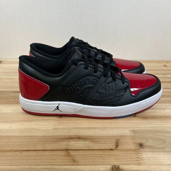 Jordan NU Retro 1 Low Nike Sneakers Mens 12 Varsity Red black white NEW in box - Picture 1 of 10